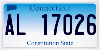 CT license plate AL17026