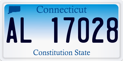 CT license plate AL17028