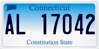 CT license plate AL17042