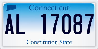 CT license plate AL17087