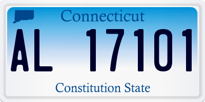CT license plate AL17101