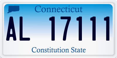 CT license plate AL17111