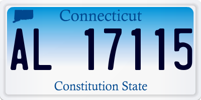 CT license plate AL17115