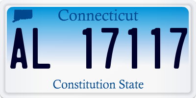 CT license plate AL17117