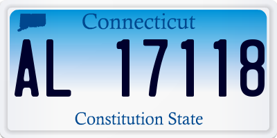 CT license plate AL17118