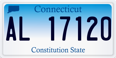 CT license plate AL17120
