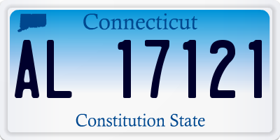 CT license plate AL17121