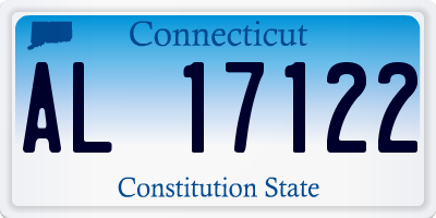 CT license plate AL17122