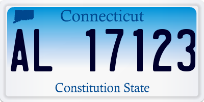 CT license plate AL17123