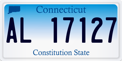 CT license plate AL17127