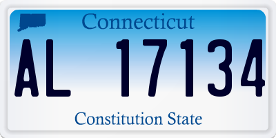 CT license plate AL17134