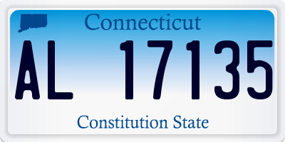 CT license plate AL17135