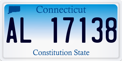 CT license plate AL17138