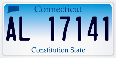 CT license plate AL17141