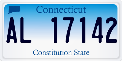 CT license plate AL17142