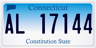 CT license plate AL17144