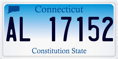 CT license plate AL17152