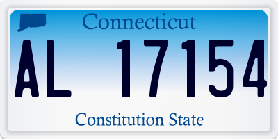 CT license plate AL17154