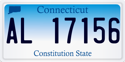 CT license plate AL17156