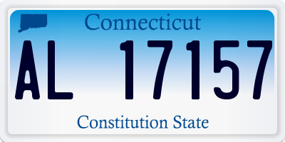 CT license plate AL17157