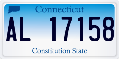 CT license plate AL17158