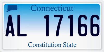 CT license plate AL17166