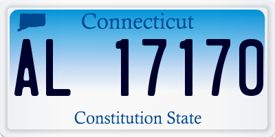 CT license plate AL17170