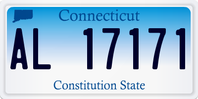 CT license plate AL17171