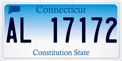 CT license plate AL17172