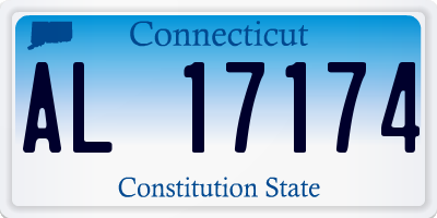 CT license plate AL17174