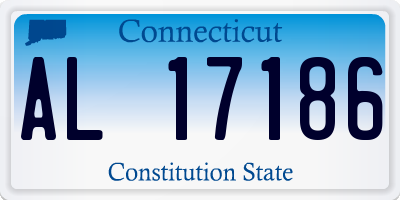 CT license plate AL17186