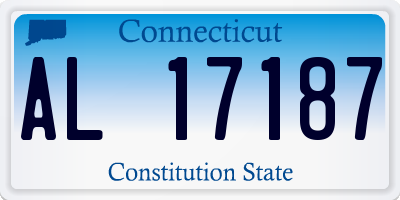 CT license plate AL17187