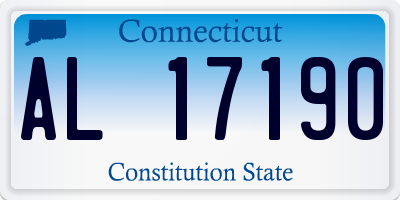 CT license plate AL17190