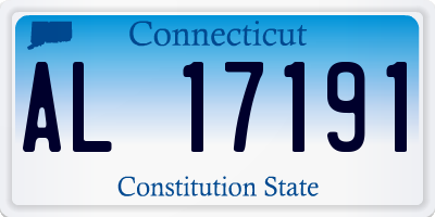 CT license plate AL17191