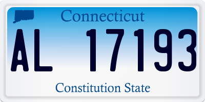 CT license plate AL17193