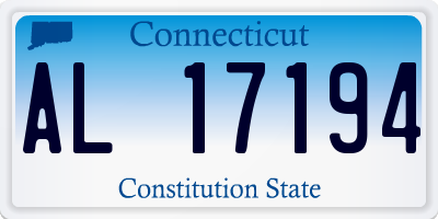 CT license plate AL17194