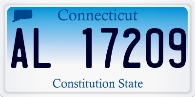 CT license plate AL17209