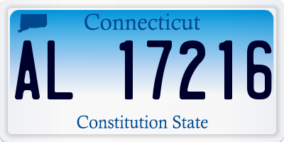 CT license plate AL17216