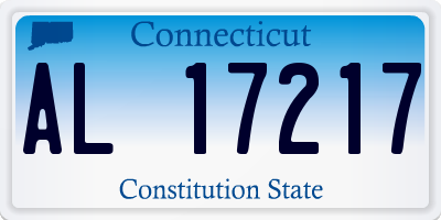 CT license plate AL17217