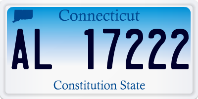 CT license plate AL17222