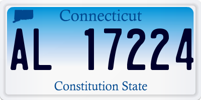 CT license plate AL17224