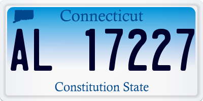CT license plate AL17227