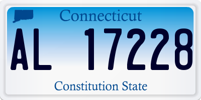 CT license plate AL17228