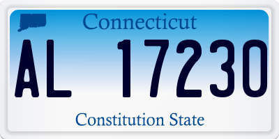 CT license plate AL17230