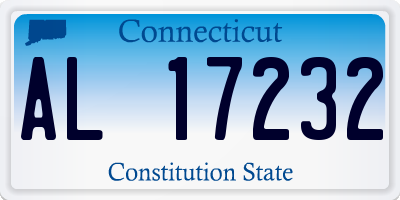 CT license plate AL17232