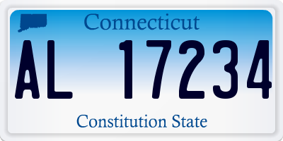 CT license plate AL17234