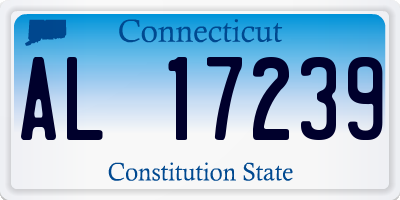 CT license plate AL17239