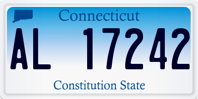 CT license plate AL17242