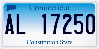 CT license plate AL17250