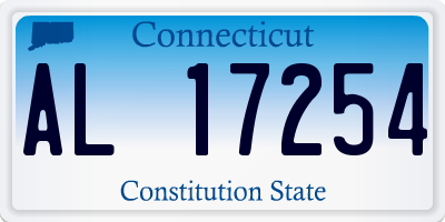 CT license plate AL17254